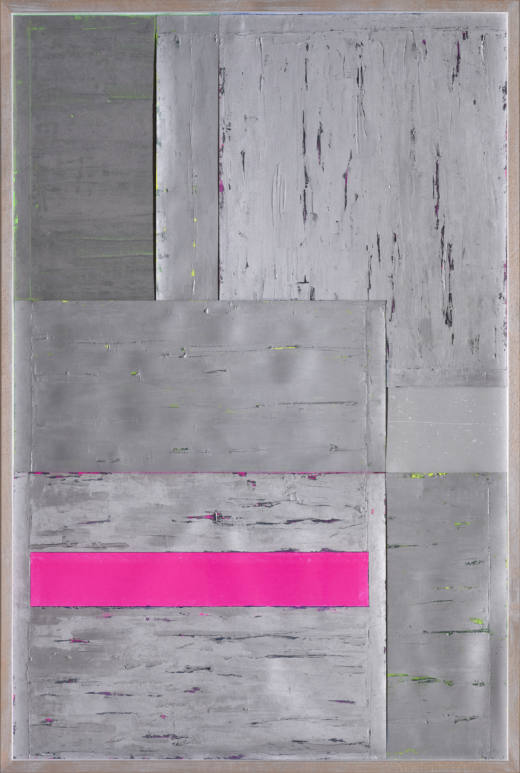 ERTA I, 2019.  Mixed technique on metallic cardboard. 134 x 90 x 7 cm