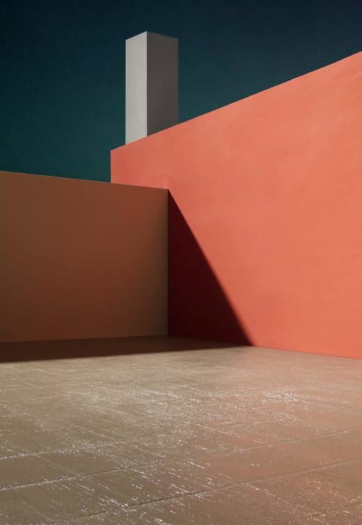 Courtyard with Orange Wall, 2017. Archival pigment print. 163,5 x 112,7 cm