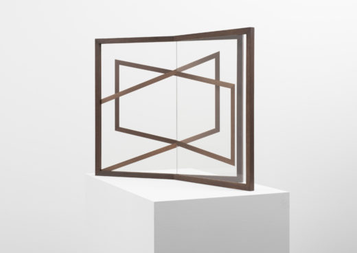 Mutual II, 2015. UV-digitalprint on glass, wood. 68 x 79 x 56 cm