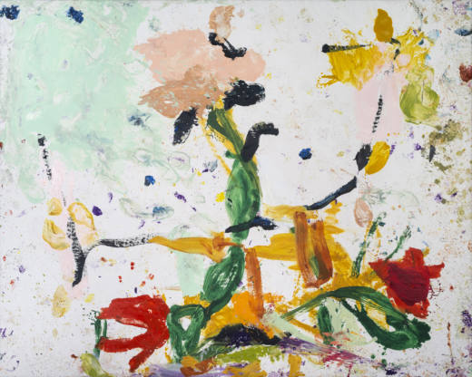 El eco de las flores III, 2020. Óleo sobre lienzo, 200 x 250 cm