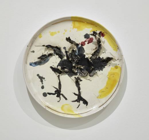 Untitled (Gallo), 1950-55. Polychromatic ceramic. 50,5 cm ø